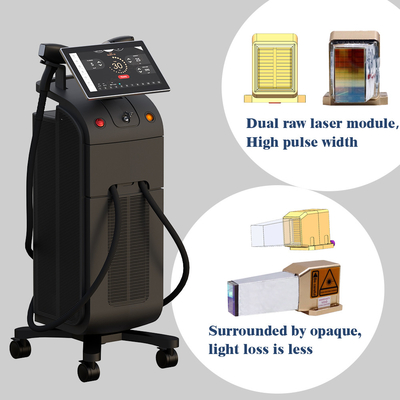 Skuteczne usunięcie włosów za pomocą 755 808 940 1064nm diodowego lasera 1600-2400W wysokiej mocy