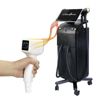 Sprzęt do usuwania włosów laserowych 755 808 1064nm Diodowy Laser Tytanowy Laser z przełącznikiem Q