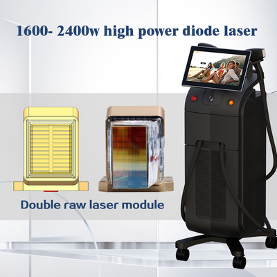 Skuteczne usunięcie włosów za pomocą 755 808 940 1064nm diodowego lasera 1600-2400W wysokiej mocy