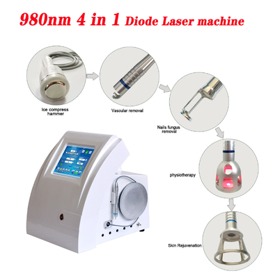Salon Piękności Maszyna laserowa diodowa 980nm do łagodzenia bólu / leczenia naczyniowego