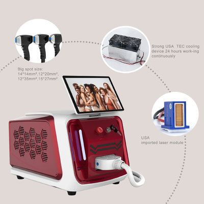 3 Wave Portable Diode Laser Machine, Mini Beauty Equipment do użytku domowego