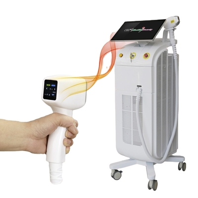 Sprzęt do usuwania włosów laserowych 755 808 1064nm Diodowy Laser Tytanowy Laser z przełącznikiem Q