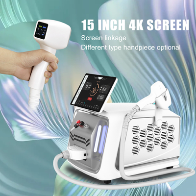 Przenośny 810nm Trio Depilation Diode IPL Laser Beauty Machine 3 długości fali