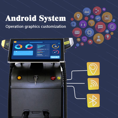 Lekkie urządzenie do usuwania włosów diodowego laserowego, które zapewnia szybkie chłodzenie, minimalizując dyskomfort podczas zabiegów