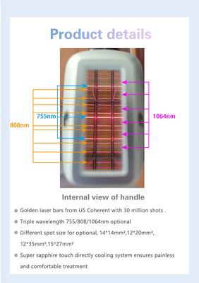 808nm-810nm Wielofunkcyjna Maszyna Piękno Stacjonarny Styl ROHS TGA zatwierdzony