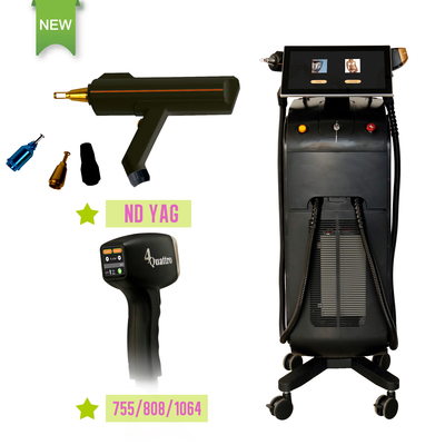 Niestandardowa wielofunkcyjna maszyna kosmetyczna 808nm Q Switched Nd YAG Laser do oświetlania skóry