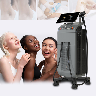 Tytanowy diodę lodową laserowy epilator Epilacja maszyna do usuwania włosów na sprzedaż z 3 długości fal 755 808 1064nm Wszystkich typów skóry