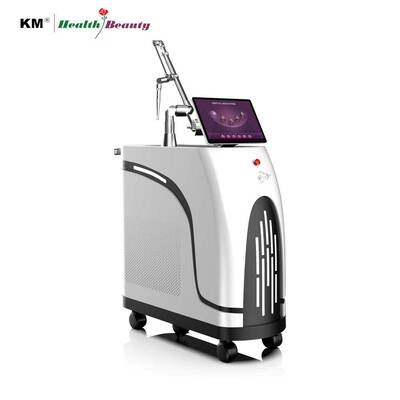 CE Approved Q Switched Picosecond Nd Yag Laser Machine Long Pulse Picolaser 1064 532 755 650 585 Maska z technologią mikrokrątu