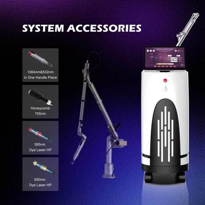 PicoSecond Laser 1064nm 532nm Birthmark Tattoo Removal Nd Yag Pico Laser Picosecond Picolaser Maszyna do usuwania tatuaży